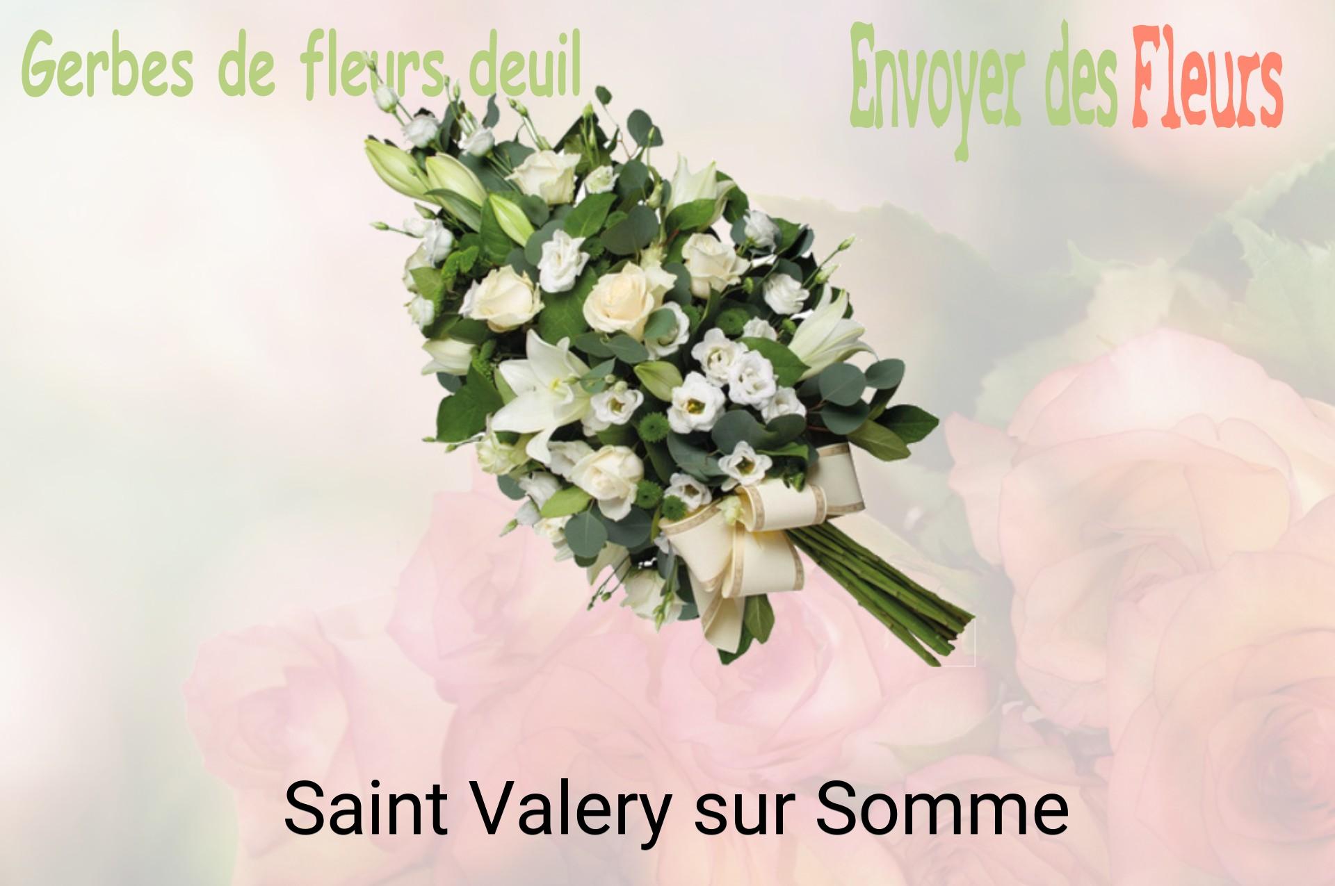 Gerbe de fleurs de deuil livrée à Saint-Valery-sur-Somme